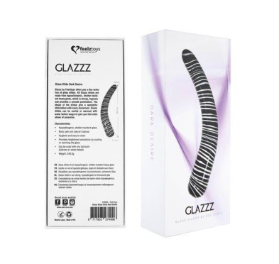 FeelzToys - Glazzz Glass Dildo Dark Desire